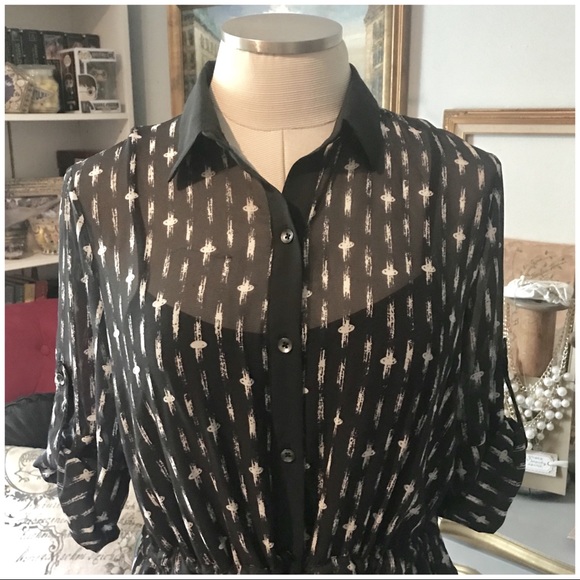 SHIRTDRESS “Haven” CHIFFON SHEER MAXI DRESS - Picture 3 of 7